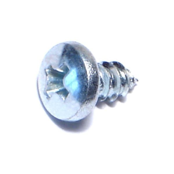 Midwest Fastener Sheet Metal Screw, #10 x 3/8 in, Zinc Plated Steel Pan Head Phillips Drive, 100 PK 03246 - main